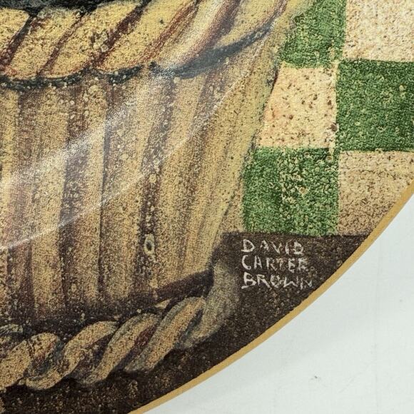 VTG 2004 Country Kitties Set/2 Coffee Mug Dessert Plate Black Cat DC Brown Co. - Picture 6 of 10